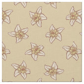 Vanilla Blume Muster Stoff (Nahaufnahme)