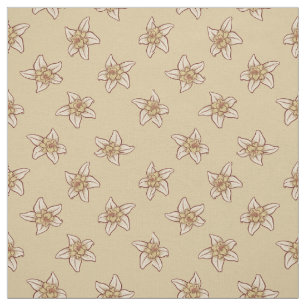 Vanilla Blume Muster Stoff