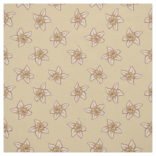 Vanilla Blume Muster Stoff (Muster)