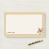 Vanilla-Blume Post-it Klebezettel (Auf Schreibtisch)