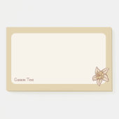 Vanilla-Blume Post-it Klebezettel (Vorderseite)