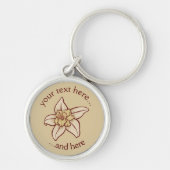 Vanilla-Blume Schlüsselanhänger (Vorne)