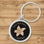 Vanilla-Blume Schlüsselanhänger