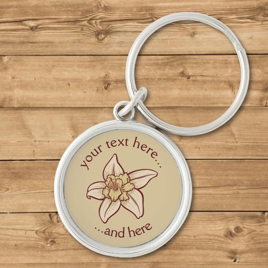 Vanilla-Blume Schlüsselanhänger