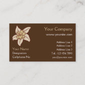 Vanilla-Blume Visitenkarte (Vorderseite)