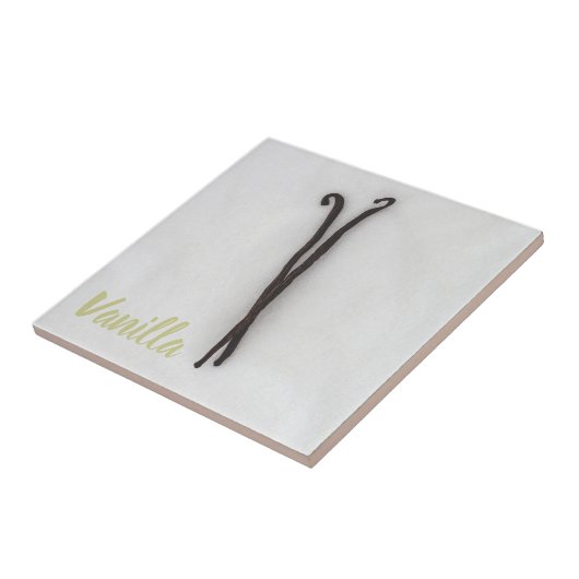 Vanilla-Bohne mit Zucker Fliese (Seite)