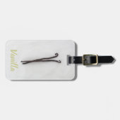 Vanilla-Bohne mit Zucker Gepäckanhänger (Vorderseite horizontal)