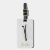 Vanilla-Bohne mit Zucker Gepäckanhänger (Vorderseite vertikal)