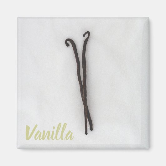 Vanilla-Bohne mit Zucker Magnet (Vorne)