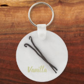 Vanilla-Bohne mit Zucker Schlüsselanhänger (Vorderseite)