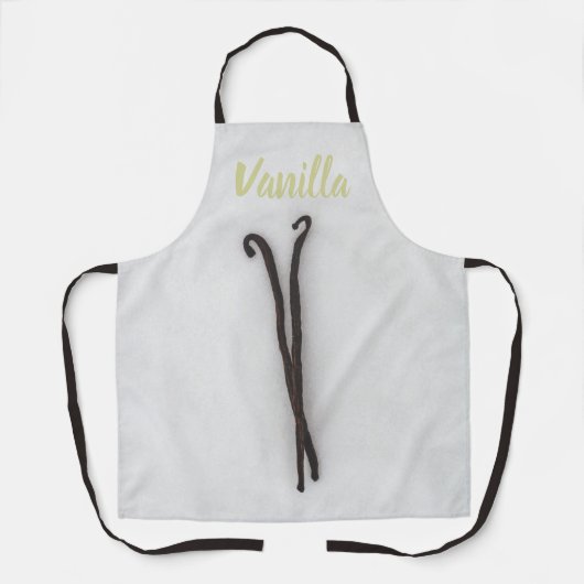 Vanilla-Bohne mit Zucker Schürze (Vorderseite)