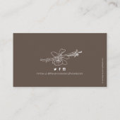 Vanilla Bohnen Café Kuchen Firma maßgeschneidert Visitenkarte (Rückseite)