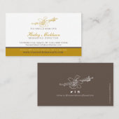 Vanilla Bohnen Café Kuchen Firma maßgeschneidert Visitenkarte (Vorne/Hinten)