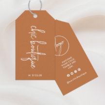 Vanilla Brown Clown Price Hang Tag Logo