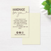Vanilla Brown Handmade for you Wash Instructions (Schreibtisch)