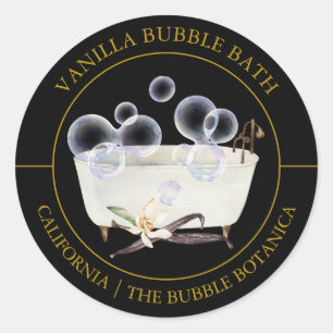 Vanilla Bubble-Marke Runder Aufkleber