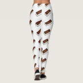 Vanilla Chocolate Ice Cream Sandwich Junk Food Leggings (Rückseite)