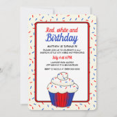 Vanilla Club Cupcake Einladung (Vorderseite)