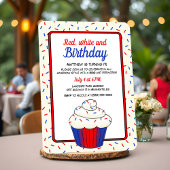 Vanilla Club Cupcake Einladung