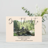 Vanilla Couple Foto Wedding Speichern Sie das Datu Save The Date (Stehend Vorderseite)