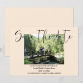 Vanilla Couple Foto Wedding Speichern Sie das Datu Save The Date (Vorne/Hinten)