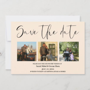 Vanilla Couple Fotos Hochzeit Speichern Sie das Da Save The Date