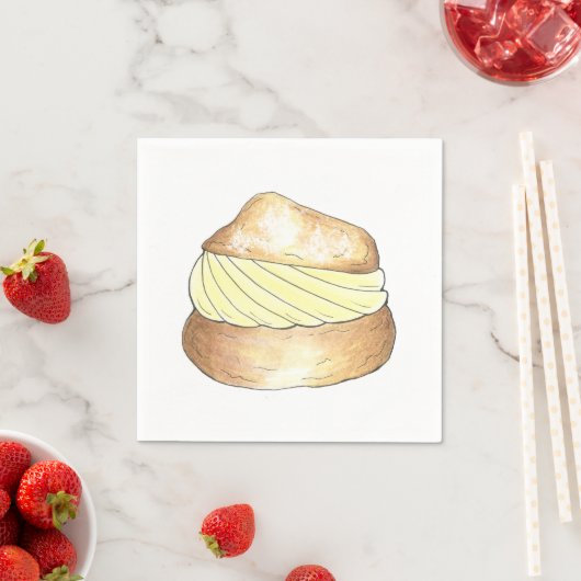 Vanilla Cream Puff Pfefferminz Napkins Serviette (Beispiel)
