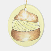 Vanilla Cream Puff Pstry Sweet Creampuff Feinschme Keramikornament (Links)