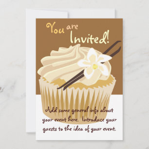 Vanilla Cupcake Einladung
