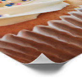 Vanilla Cupcake Fotograf wird drucken Poster (Ecke)