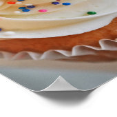 Vanilla Cupcake Fotografie l Print Poster (Ecke)
