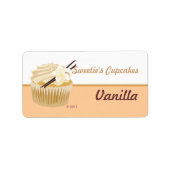 Vanilla Cupcake Labels Adressaufkleber (Vorne)