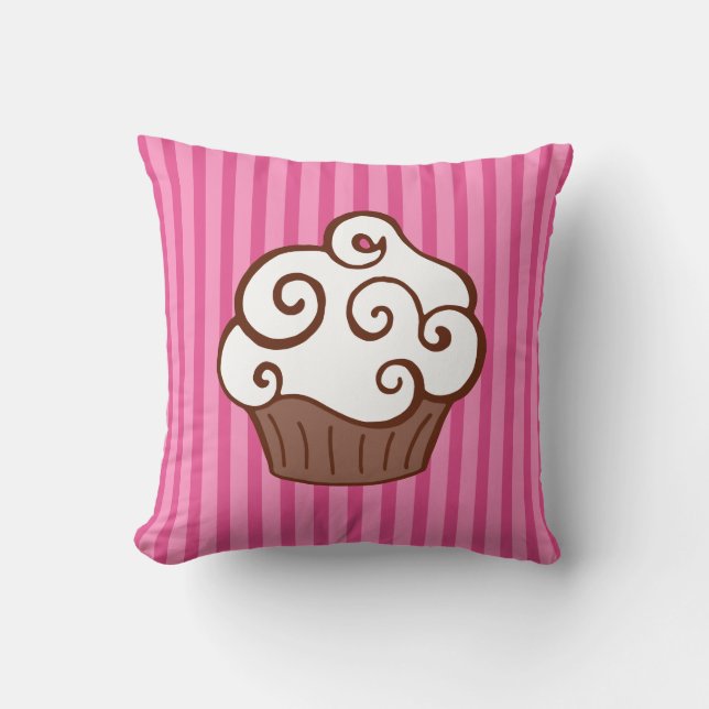 Vanilla Cupcake Pillow Kissen (Vorderseite)