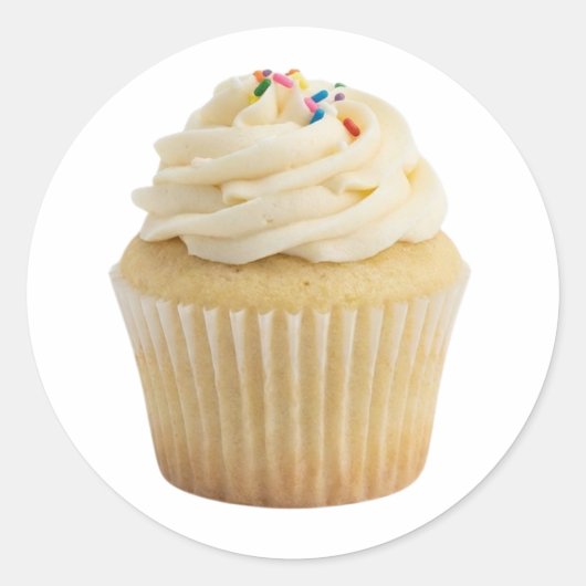 Vanilla Cupcake With Buttercream Sticker (Vorderseite)