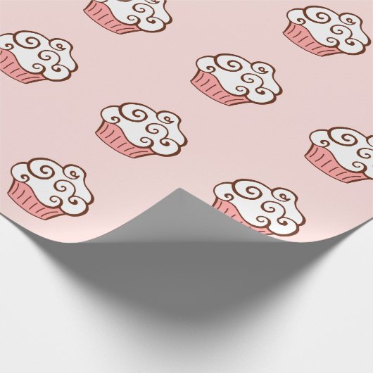 Vanilla Cupcake Wrapping Paper Geschenkpapier (Ecke)