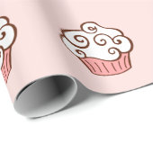 Vanilla Cupcake Wrapping Paper Geschenkpapier (Rolleneckpunkt)