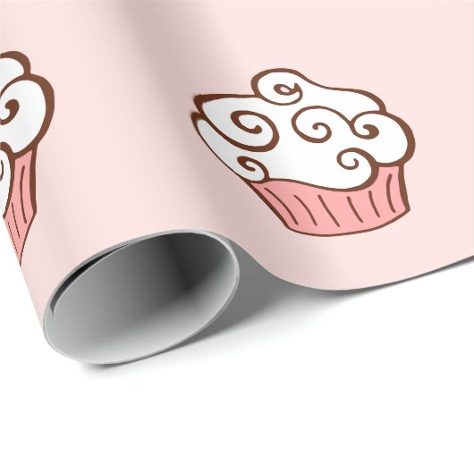 Vanilla Cupcake Wrapping Paper Geschenkpapier (Rolleneckpunkt)
