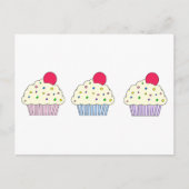 Vanilla Cupcakes Postkarte (Vorderseite)