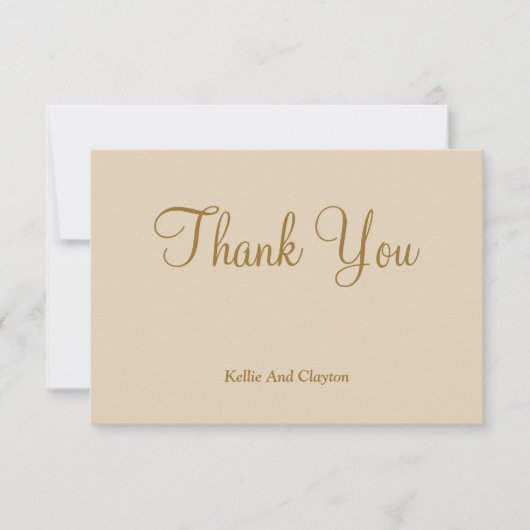 Vanilla danke Ihnen Karten (Vorderseite)