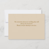 Vanilla danke Ihnen Karten (Rückseite)