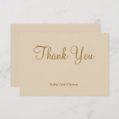 Vanilla danke Ihnen Karten (Vorne/Hinten)