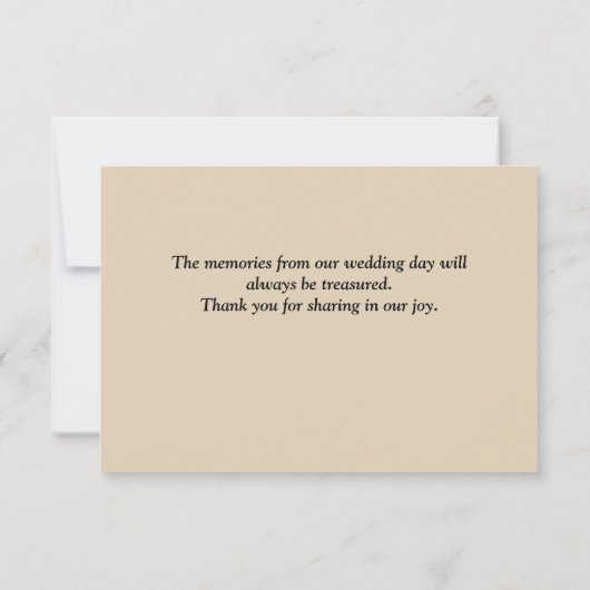 Vanilla danke Ihnen Karten (Rückseite)