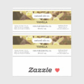 Vanilla Essential Oils Duftstoff Flaschenetikett Aufkleber (Blatt)