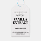 Vanilla Extract-Geschenk-Tag 001 Geschenkanhänger (Rückseite)