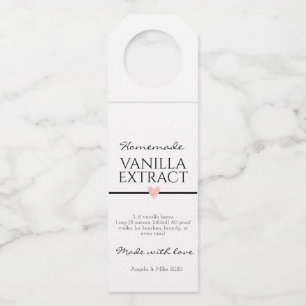 Vanilla Extract Label Flaschenanhänger