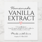Vanilla Extract Label Weinetikett (Einzelnes Label)
