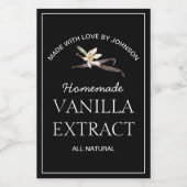 Vanilla Extract Label Weinetikett (Einzelnes Label)