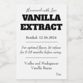 Vanilla Extract Modern Label Sticker ASOv1tr Weinetikett (Einzelnes Label)