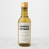 Vanilla Extract Modern Label Sticker ASOv1trbk Weinetikett (Vorderseite)