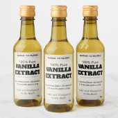 Vanilla Extract Modern Label Sticker ASOv2trbkss Weinetikett (Flaschen)